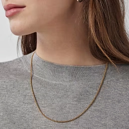 TOUS 18K Gold plated Silver Necklace/ 111900120