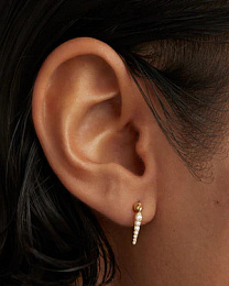 PDPAOLA 18K Gold Plated Silver Single Earring/ PG01-726-U
