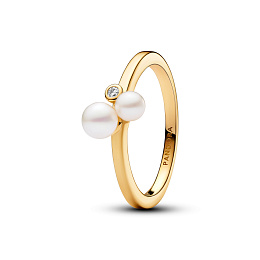 PANDORA Timeless 14K Ոսկեպատ Արծաթյա Մատանի/ 163156C01-56