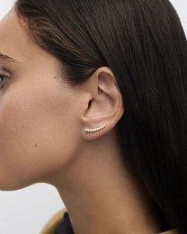 PDPAOLA 18K Ոսկեպատ Արծաթյա Ականջօղ/ AR01-C92-U