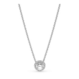 Silver necklace with clear cubic zirconia/Серебряная цепочка с чистым кубическим цирконием