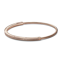 PANDORA Signature 14K Rose Gold Plated Silver Bracelet/ 582313C01-2
