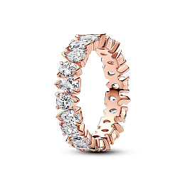 PANDORA Timeless 14K Վարդագույն ոսկու պատվածքով Արծաթյա Մատանի/ 183021C01-56