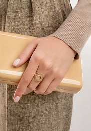 Maison de la Bijouterie 18K Позолоченное Кольцо/ 2293600-54