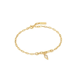 Ania Haie 14K Gold Plated Silver Bracelet/ B041-01G-W