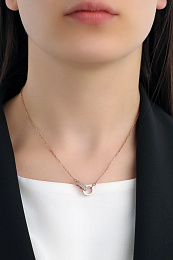 Chain Couple rosegold crystal