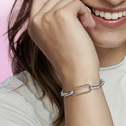 PANDORA Me Silver Bracelet Connector/ 799665C00