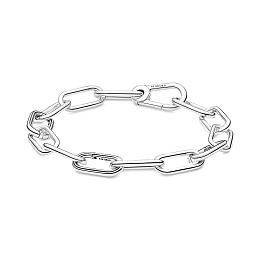 Sterling silver medium link bracelet