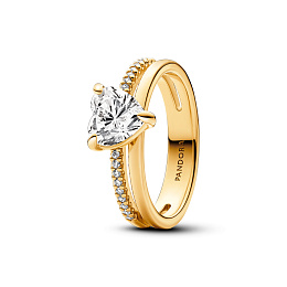 PANDORA Timeless 14K Ոսկեպատ Արծաթյա Մատանի/ 163100C01-58