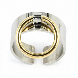 Zag Bijoux 24K Gold Plated Stainless Steel Surgical Ring/ SRR9552-00MIX