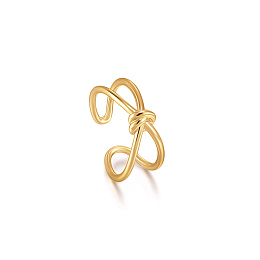 Gold Knot Adjustable Ring