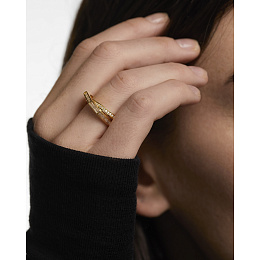 PDPAOLA 18K Gold Plated Silver Ring/ AN01-A10-16