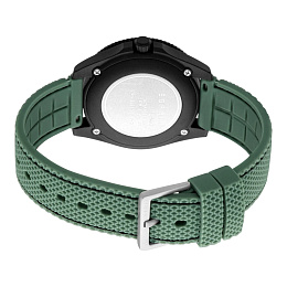 ESPRIT Women Watch, Black Color Case, Black Dial, Green Silicone Strap, Multi- Function, 5 ATM