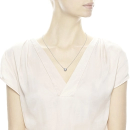 PANDORA Moments Silver Necklace/ 396240CZ-45