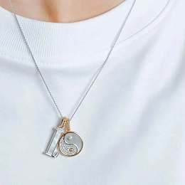 Ti Sento Gold Plated Silver Necklace/ 6843MW