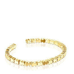 SILVER GOLD PLATED BRACELET 5MM N17