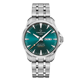DS ACTION/GR/A.DAY.DATE/STEEL/STE./GREEN /C032.430.11.091.00
