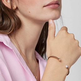 TOUS 18K Rose gold plated Stainless Steel Bracelet/ 613101520