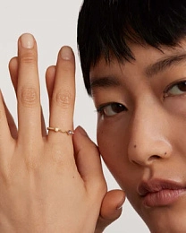 PDPAOLA 18K Gold Plated Silver Ring/ AN01-652-10