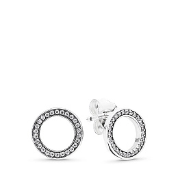 PANDORA Moments Silver Earring/ 290585CZ
