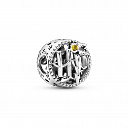 Harry Potter sterling silver charm with honey coloured crystal /799127C01