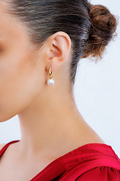 TI SENTO Earrings Gilded LNA