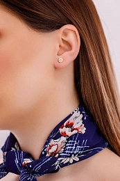 Ania Haie 14K Ոսկեպատ Արծաթյա Ականջօղ/ E028-02G-W