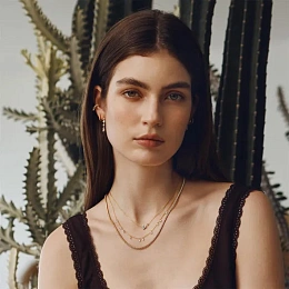 Ania Haie 14K Ոսկեպատ Արծաթյա Վզնոց/ N074-08G