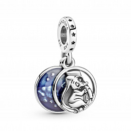Disney Dumbo sterling silver dangle withshaded blue enamel /799405C01