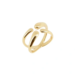 Zag Bijoux 24K Gold Plated Stainless Steel Surgical Ring/ SRL23258-01UNI