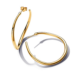 14k Gold-plated hoop earrings