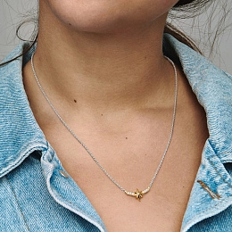 PANDORA Marvel 14K Gold Plated Silver Necklace/ 362745C01-50