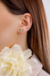 Ti Sento 14K Gold Plated Silver Earring/ 7943MW