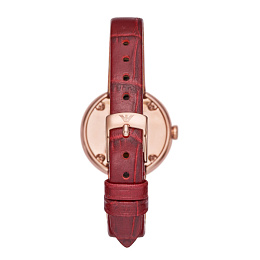 MOP ANLG WATCH 0 JWL GP LEATHER STRP