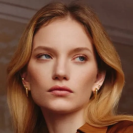 Ania Haie 14K Ոսկեպատ Արծաթյա Ականջօղ/ E068-01G-TE