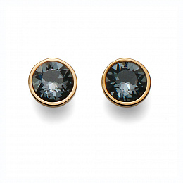 Earring Giant round gold silver night