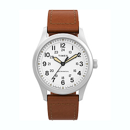 Expedition North Field Mech 38mm White Dial Brown 