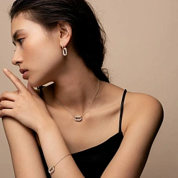 Ti Sento 14K Gold Plated Silver Necklace/ 34010ZY-42