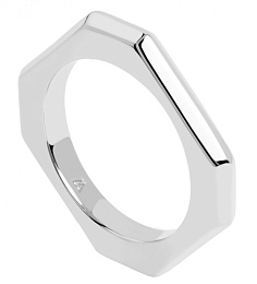 Signature Link Silver Ring