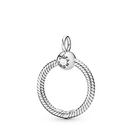 Small sterling silver O Pendant/Серебряная подвеска