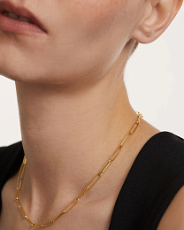 Big Statement Chain Necklace18k Gold Plated Silver