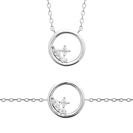 L'atelier Précieux Rhodium plated Necklace/87404745