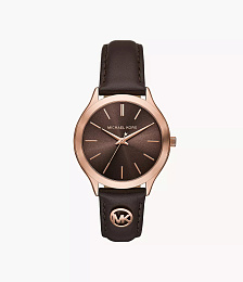 ANALOG WATCH 0 JWL GP LEATHER STRAP