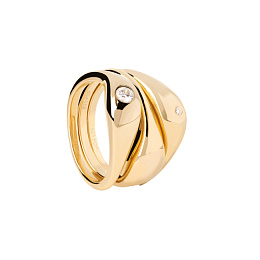 PDPAOLA 18K Gold Plated Silver Ring/ AN01-994-12