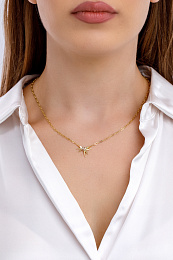Ania Haie 14K Ոսկեպատ Արծաթյա Վզնոց/ N053-01G