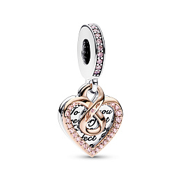 PANDORA Moments 14K Rose Gold Plated Silver Charm/ 782641C01