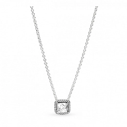 PANDORA Moments Silver Necklace/ 396241CZ-45