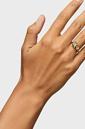 TOUS 18K Gold Plated Silver Ring/ 1004251412