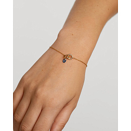 PU Blue Lily Bracelet 