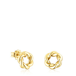 18KT GOLD EARRINGS 10MM